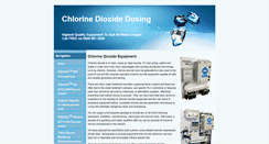 Desktop Screenshot of chlorinedioxideequipment.com