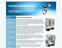 Tablet Screenshot of chlorinedioxideequipment.com